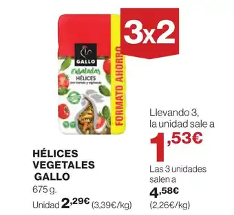 Supercor GALLO Hélices vegetales oferta