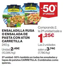 Supercor CARRETILLA Ensaladilla rusa o ensalada de pasta con atún oferta