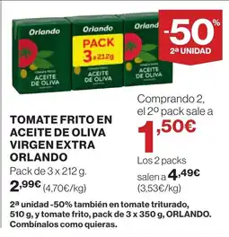 Supercor ORLANDO Tomate frito en aceite de oliva virgen extra oferta