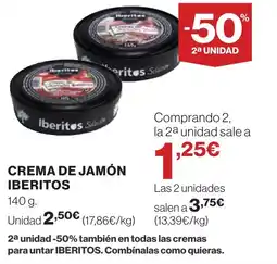 Supercor Crema de jamón iberitos oferta