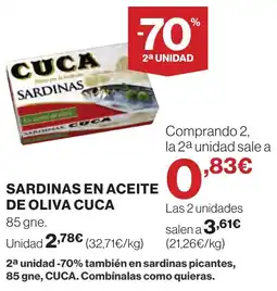 Supercor CUCA Sardinas en aceite de oliva oferta