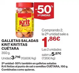 Supercor CUÉTARA Galletas saladas krit krititas oferta