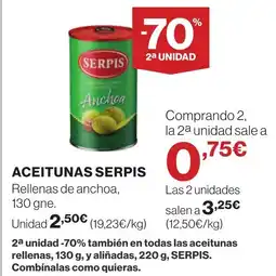 Supercor SERPIS Aceitunas oferta