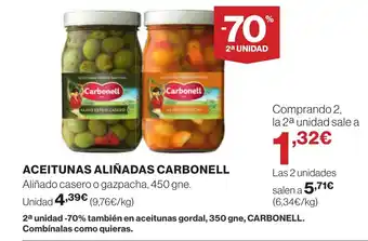 Supercor CARBONELL Aceitunas aliñadas oferta