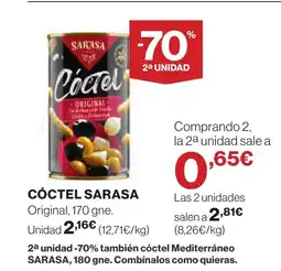 Supercor SARASA Cóctel oferta