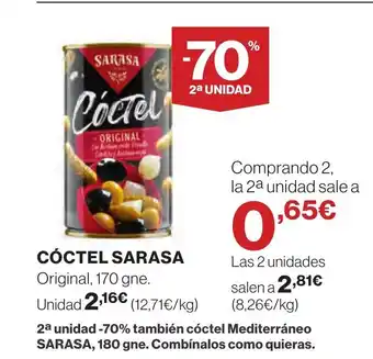 Supercor SARASA Cóctel oferta