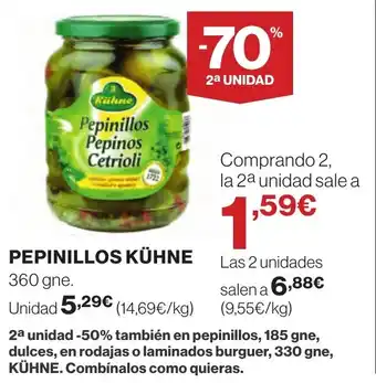 Supercor KÜHNE Pepinillos oferta