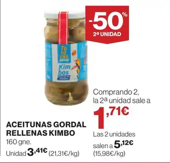 Supercor Aceitunas gordal rellenas kimbo oferta