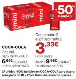 Supercor COCA-COLA Original, oferta
