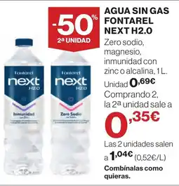 Supercor Agua sin gas fontarel oferta