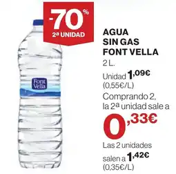 Supercor FONT VELLA Agua sin gas oferta