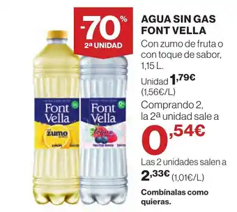 Supercor FONT VELLA Agua sin gas oferta