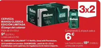 Supercor Cerveza mahou clásica edición limitada oferta