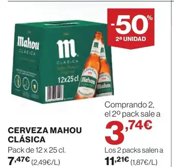 Supercor Cerveza mahou clásica oferta
