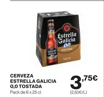 Supercor ESTRELLA GALICIA Cerveza 0,0 tostada oferta