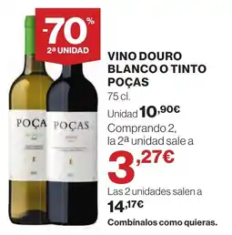 Supercor Vino douro blanco o tinto poças oferta