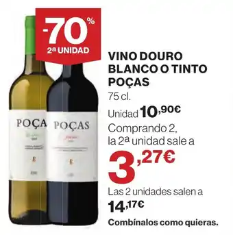 Supercor Vino douro blanco o tinto poças oferta