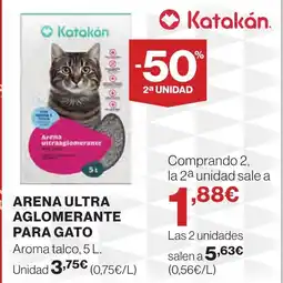 Supercor KATAKAN Arena ultra aglomerante para gato oferta