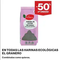 Supercor EL GRANERO En todas las harinas ecológicas oferta