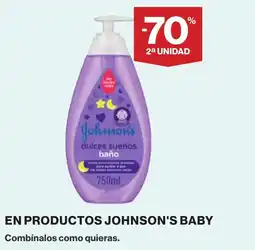 Supercor JOHNSON'S BABY En productos oferta
