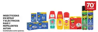 Supercor Insecticidas en spray y eléctricos raid y repelentes autan oferta