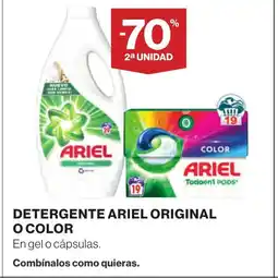 Supercor ARIEL Detergente original o color oferta