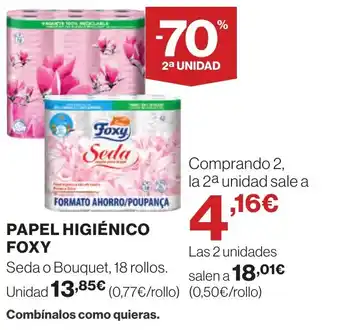 Supercor FOXY Papel higiénico oferta