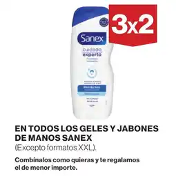 Supercor SANEX En todos los geles y jabones de manos oferta