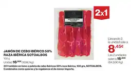 Supercor Jamón de cebo ibérico 50% raza ibérica sotoalbos oferta