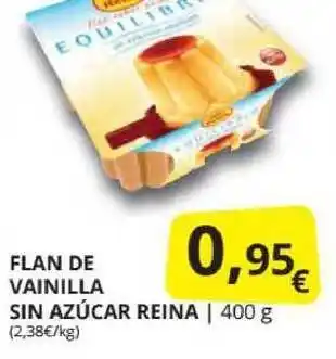 Supermercados MAS Flan De Vainilla Sin Azúcar Reina 400g oferta