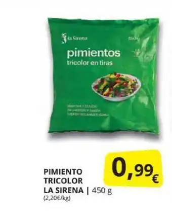 Supermercados MAS Pimiento Tricolor La Sirena 450g oferta