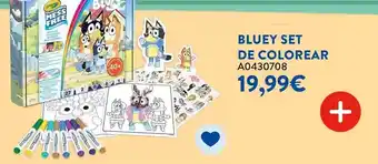 Juguettos Bluey - set de colorear oferta