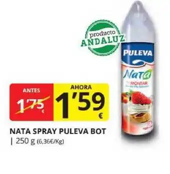 Supermercados MAS Nata Spray Puleva Bot 250g oferta