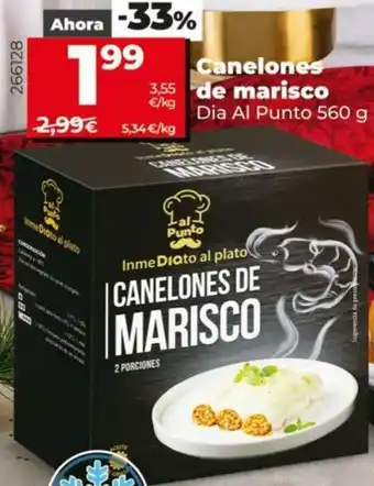 Maxi Dia Canelones de Marisco Dia Al Punto 560 g oferta