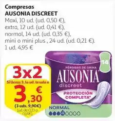 Alcampo Ausonia - discreet compresas oferta