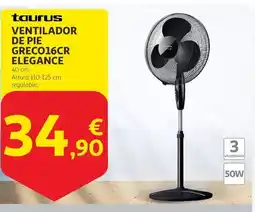 Alcampo Taurus - ventilador de pie greco16cr elegance oferta