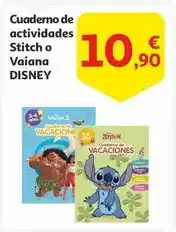Alcampo Disney - cuaderno de actividades stitch o vaiana oferta