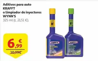 Alcampo Wynn´s/krafft - aditivos para auto o limpiador de inyectores oferta