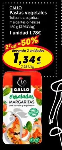 Hiper Usera GALLO Pastas vegetales oferta