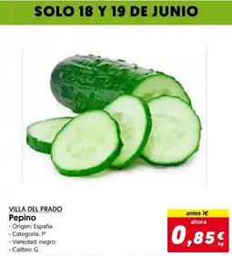 Hiper Usera Villa del prado pepino oferta