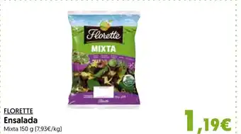 Hiper Usera FLORETTE Ensalada oferta