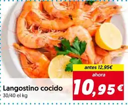 Hiper Usera Langostino cocido oferta
