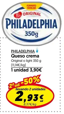 Hiper Usera PHILADELPHIA Queso crema oferta