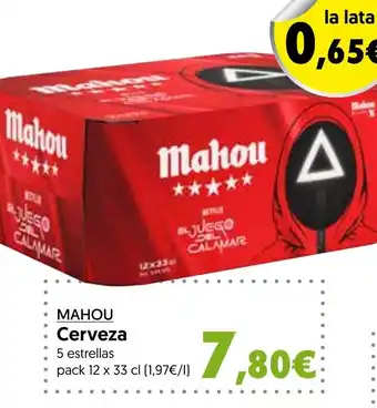 Hiper Usera MAHOU Cerveza oferta