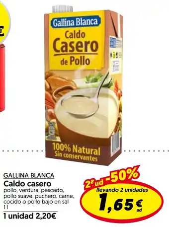 Hiper Usera GALLINA BLANCA Caldo casero oferta