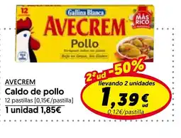 Hiper Usera GALLINA BLANCA Avecrem caldo de pollo oferta