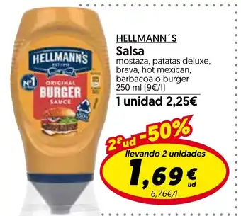 Hiper Usera HELLMANN'S Salsa oferta