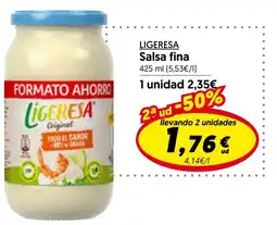 Hiper Usera LIGERESA Salsa fina oferta