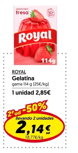 Hiper Usera ROYAL Gelatina oferta