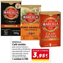 Hiper Usera MARCILLA Café molido oferta